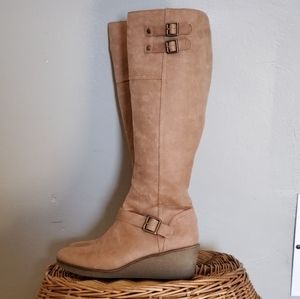 Aerosoles Knee High Wedge Heel Boots